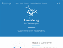 Tablet Screenshot of luxembourg-bio.com